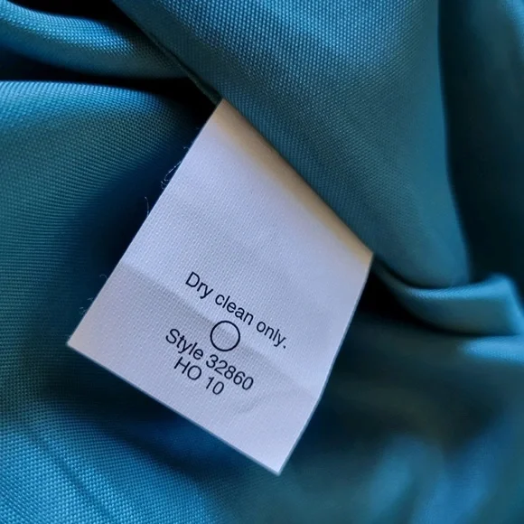 J crew 100% silk blue strapless dress size 12 NWT - Picture 6 of 7